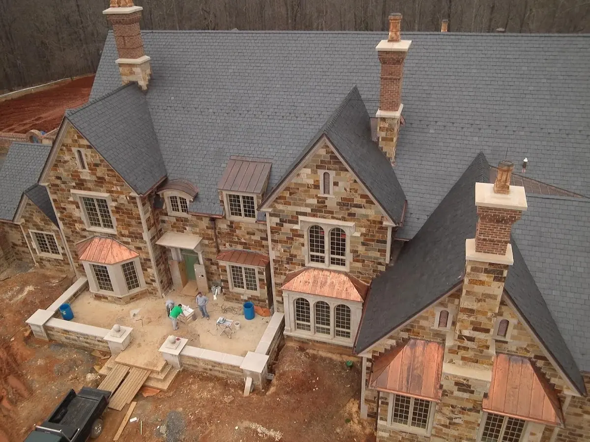 Craftsman Roofing Slate Roof Repair project in Massena